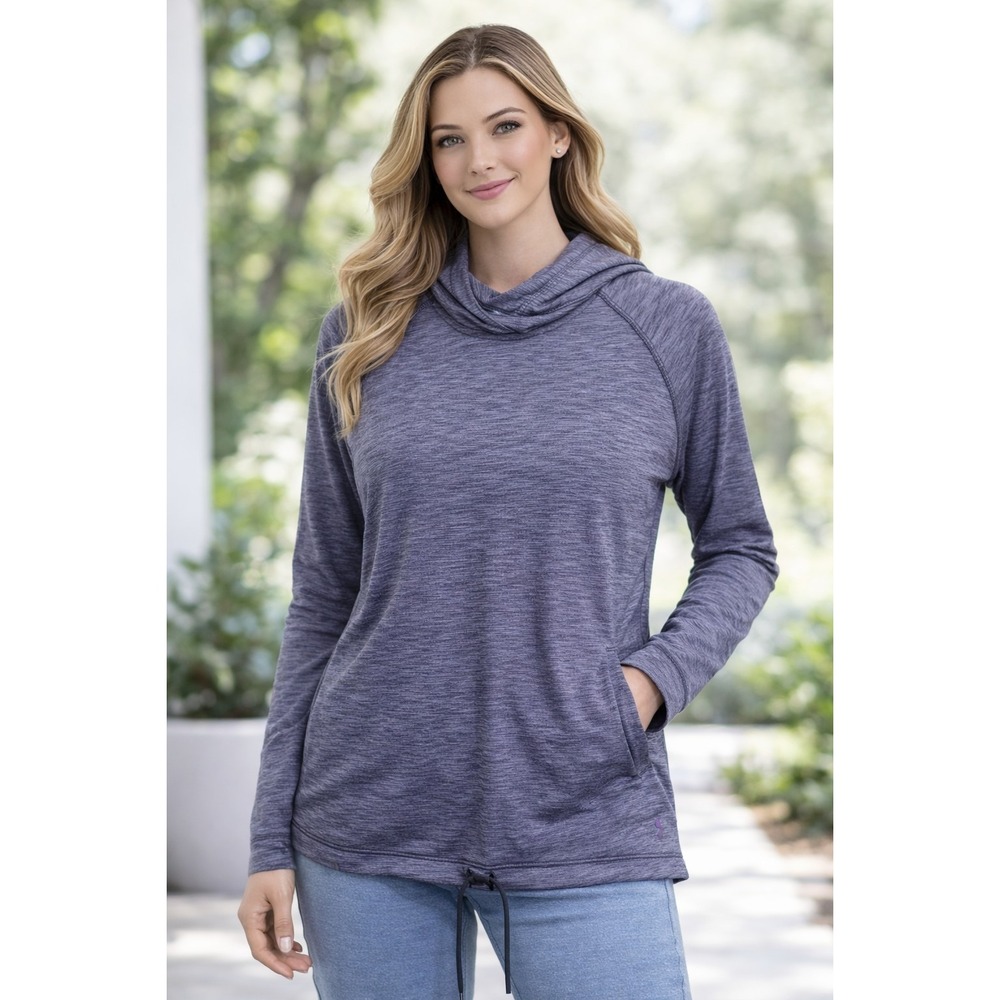 Under‎ Armour L/S Purple Hooded Pullover Women's size SMALL